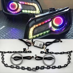 Chrysler 300 C S RGBW LED DRL Board Headlight Halo Ring APP Remote