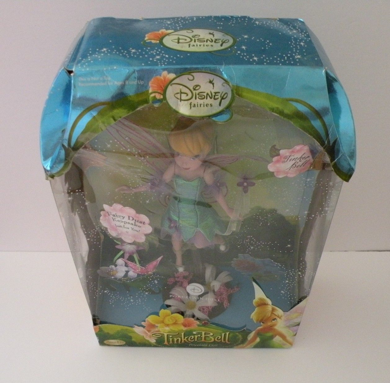 Disney Fairies Tinker Bell Porcelain Keepsake Doll 2008 Brass Key Co.