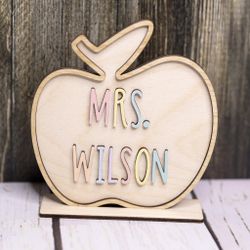 Personalized Name  Plate Teacher Appreciation 