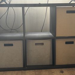 Wooden TV stand with drawers