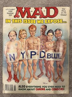Mad Magazine #329 NYPD blue vintage magazine