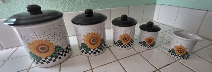Sunflower Canister Set