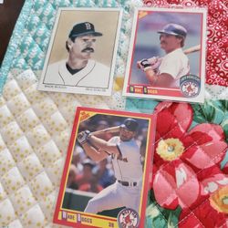 Boston Red Sox 1990 Score Baseball Cards Lot Boggs Clemens Evans Cooper RC Vaughn RC Burks Blosser RC Greenwell 