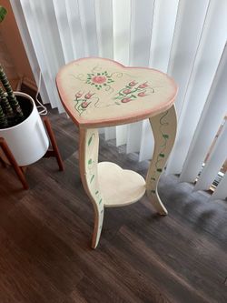 Vintage Hand Painted Plant Stand