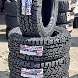 Vendo set de llantas nuevas AT265/65R17 marca American con 50,000 mil millas de garantía