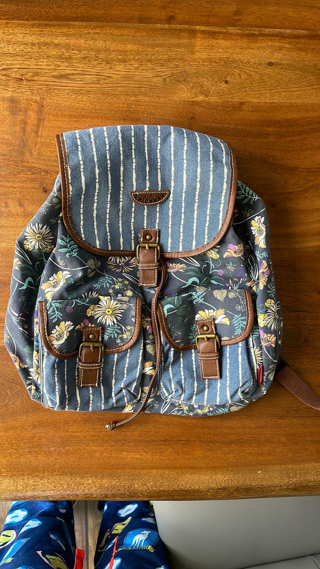 Vintage Style Floral Backpack
