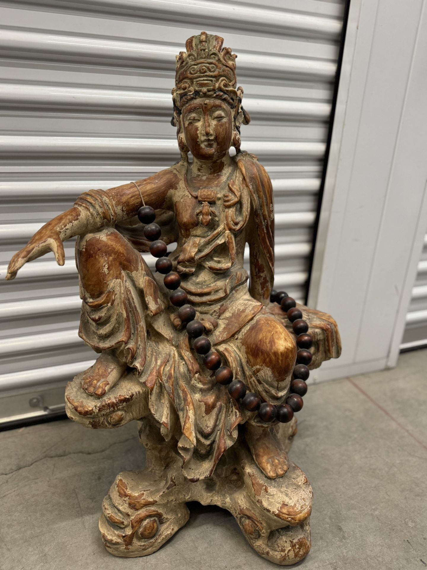 Chinese Tibetan Buddhism guanyin Buddha statue 31" Tall
