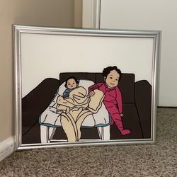 Glass Paintings Family, Friends, Pets, Anime & Cartoon Portraits Available LOCATED IN COVINA