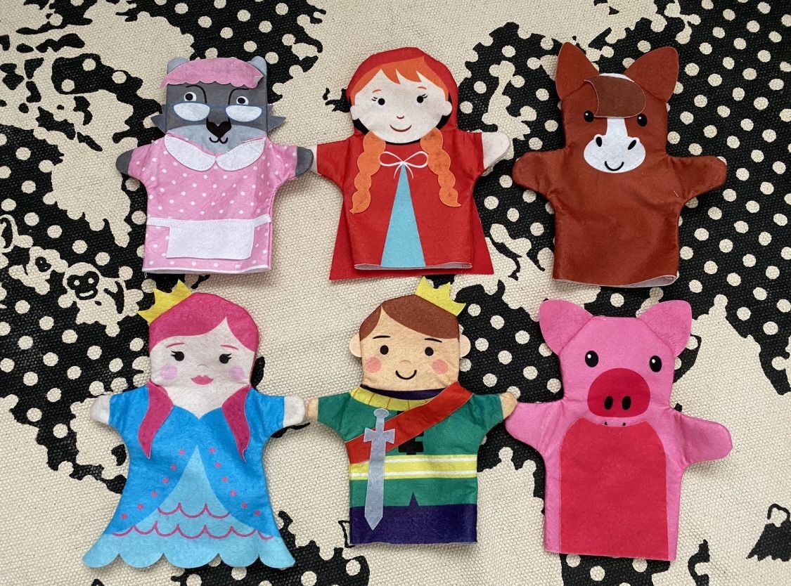 Puppet Toy Red Hood Kids