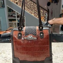 M.C. (Marc Chantal) Brown Handbag 