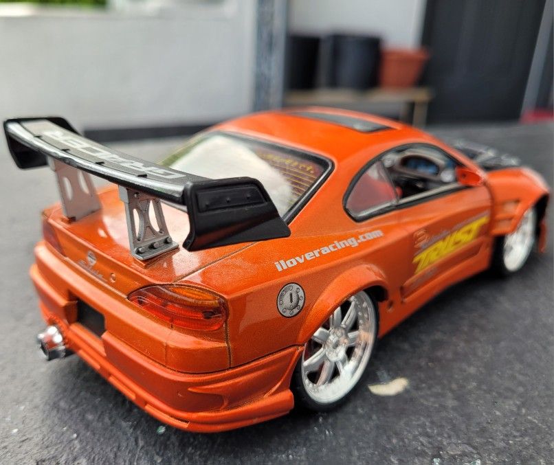 Boley 1/24 x-tuner Red Nissan Silvia With Working Lights for Boley 1/24 x-tuner Red Nissan Silvia With Working Lights for