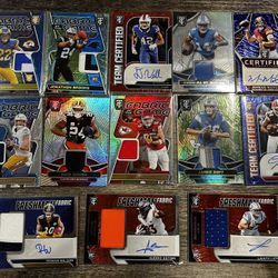 ALL NUMBERED FOOTBALL CARDS AUTO & PATCHES 