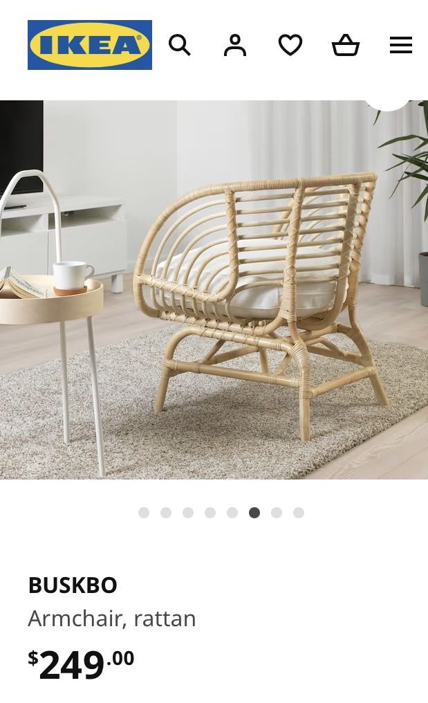 Buskbo rattan armchair hotsell