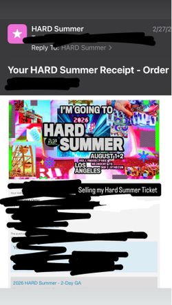 HARD SUMMER 2- DAY GA TICKET 2026
