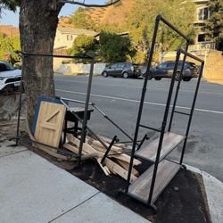 Free Stuff! Wood, Clothes Racks, Couch, Shelves Mirror, Surfboard, Cooler