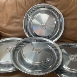 16” 1966 Cadillac El Dorado OEM Metal Hubcaps Set Of 4