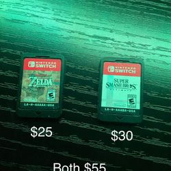 Nintendo Switch Games (super Smash Bros) (The Legends Of Zelda)
