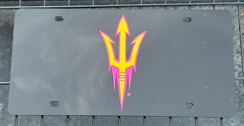 Arizona State University front license plate