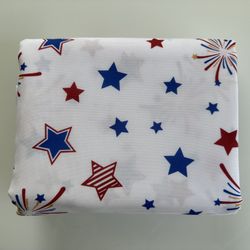 BRAND NEW Patriotic Tablecloth Red, White, Blue, 60 x 104 inches, Table Cover.