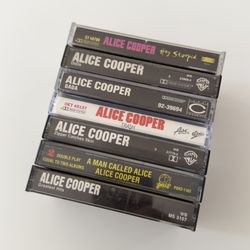 Alice Cooper Cassette Tapes - Great Shape!