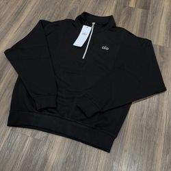 BLACK ALO 1/4 ZIPS