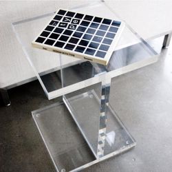 GUS Modern Acrylic I-Beam Table 