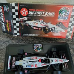 Collectors Texaco Die Cast 1994 Mario Andretti Bank