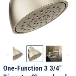4 Moen showerheads