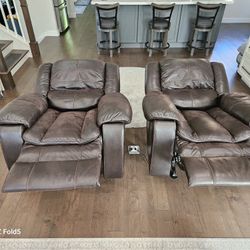 Electric Leather Recliners 