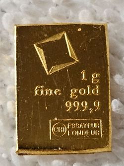 1g Valcambi Suisse .9999 Fine Gold Bar