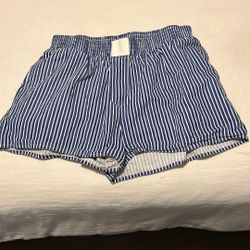 Princess Polly Blue Striped Shorts