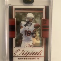 Marvin harrison jr panini one rookie card