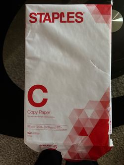 staples copy paper