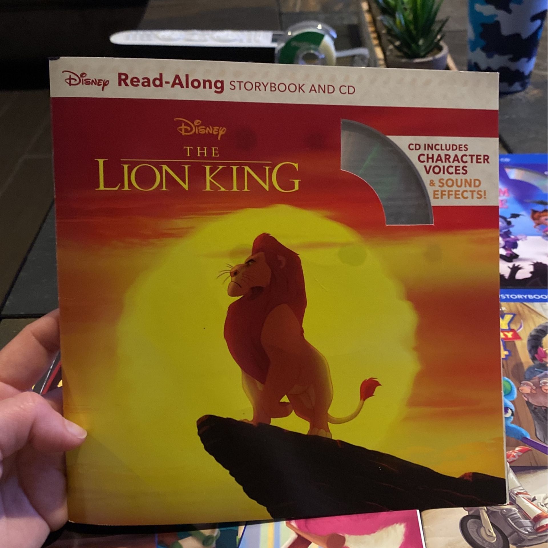 Disney read along story book and CD
