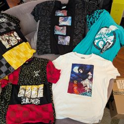 Atsuko Brand Naruto and One Piece Shirts 