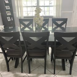 Large Dining Table with 8 Chairs