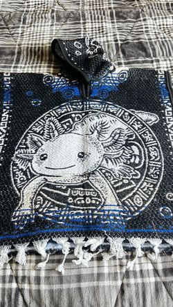 Reversible Mexican gabán/poncho