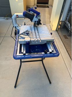 Kobalt 10 -Amp 7-in -Blade Wet Tabletop Sliding Table Tile Saw with Stand