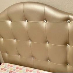 Rhinestone Champagne Twin Size bed 