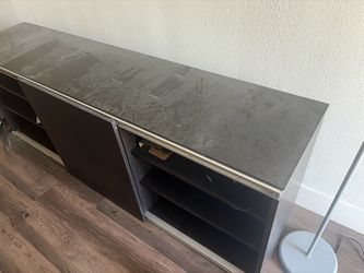 Free Black Low TV Stand (pick up by ucla)