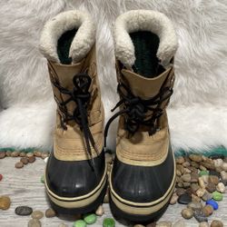 Sorel Caribou Waterproof Kids Youth sz 3 Ly1000-281 Winter Snow BOOTS Insulated 
