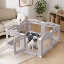 Acrylic Dog Playpen 8 Panels New 