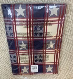 Patriotic Red White Blue tablecloth