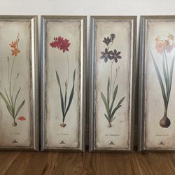Floral Print Wall Decor