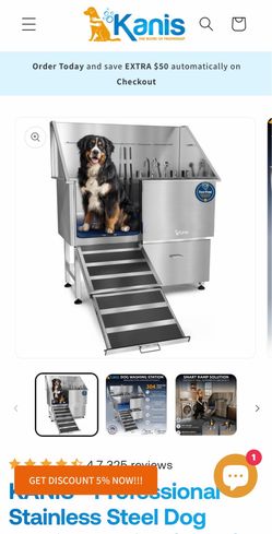 Profesional Staninless Stell Dog Bathing Station