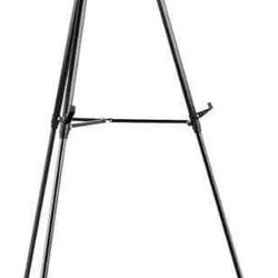 New High Boardroom Aluminum Flipchart Whiteboard and Display Easel Stand with Adjustable Height Telescope Tripod