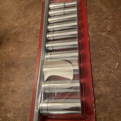 Husky 3/8 in. Drive Deep Metric Socket Set (10-Piece) New