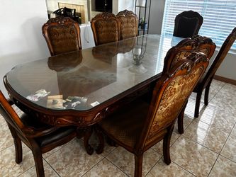 Large dining table set
