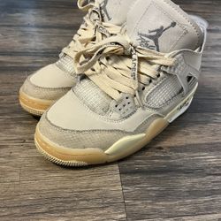 AIR JORDAN 4 RETRO OFF-WHITE SAIL Size 5.5