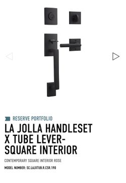 Baldwin Reserve La Jolla Contemporary Lever Handle Set Venetian Bronze Square